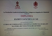 Curso de formación especializada en violencia de género del Colegio de Abogados de Valladolid