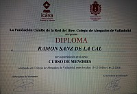 Curso de especialización en defensa de menores del Colegio de Abogados de Valladolid.